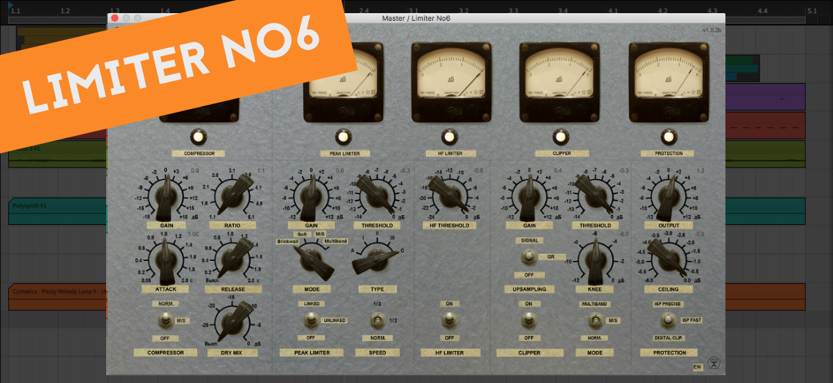 Limiter No 6 - mixing and mastering plugin