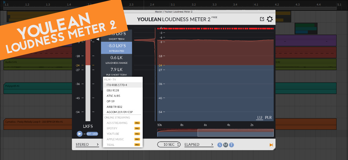 How to master audio for Spotify - YouLean Loudness Meter 2