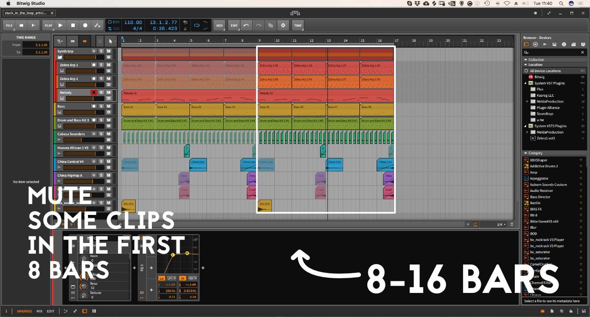 Stuck in the 8-bars loop? Turn 8 bars into 16 bars of music.