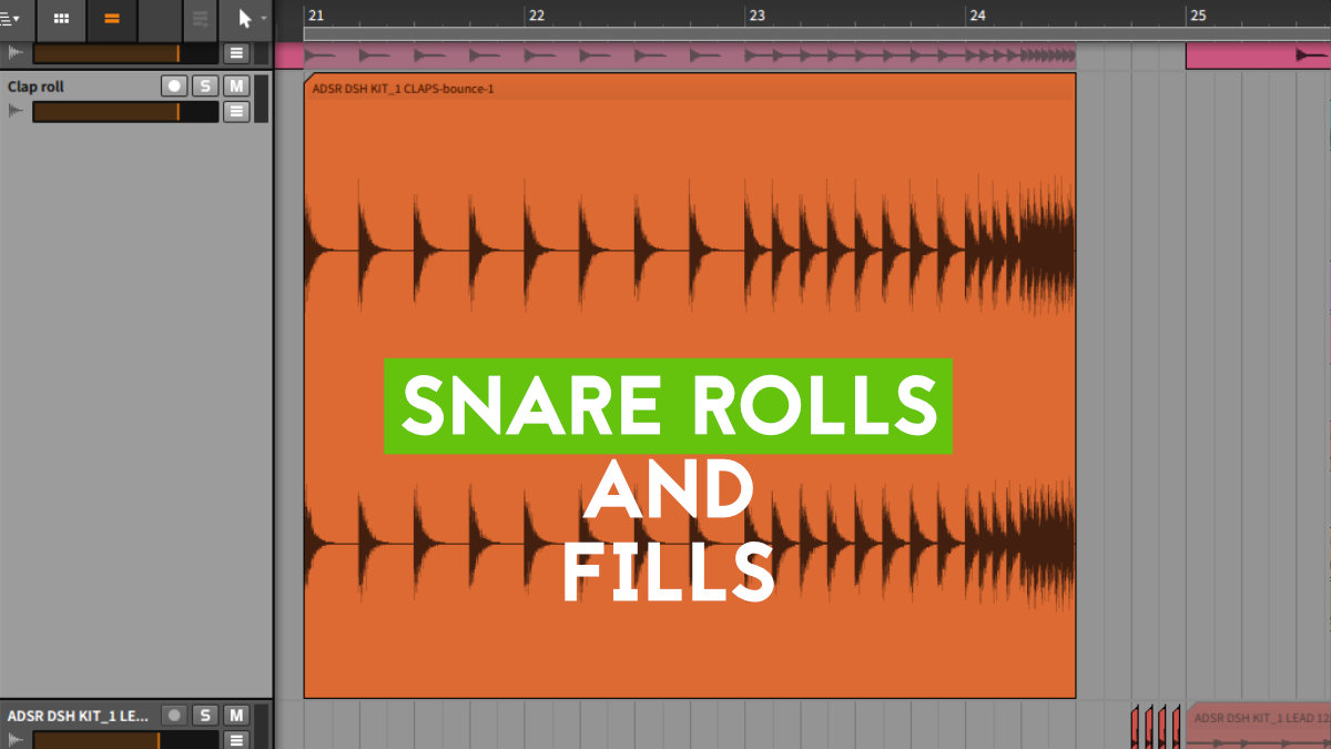 Transition Techniques in music production - Snare Rolls and Fills