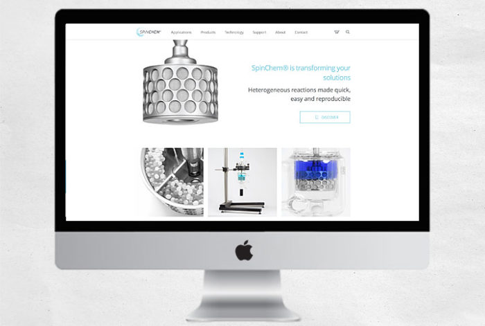 Spinchem website development in wordpress