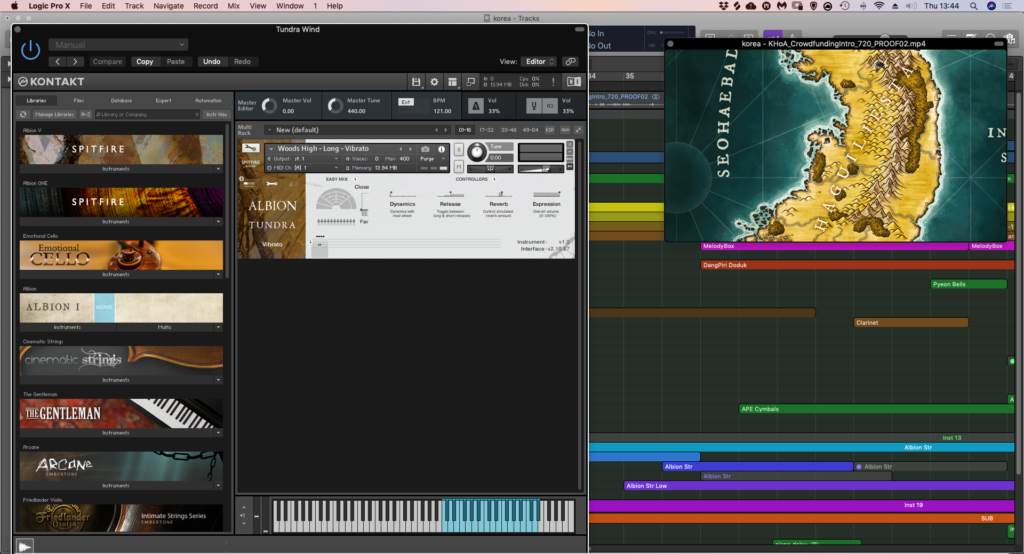 Kickstarter Background Music - Albion Tundra Kontakt sampler instrument