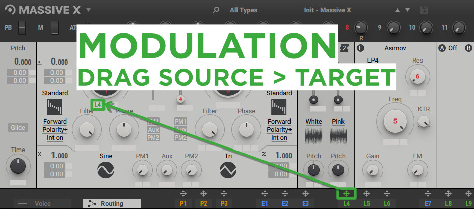 how to modulate parameters in massive x