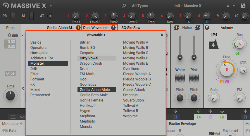 review of the wavetable oscillators in massive x