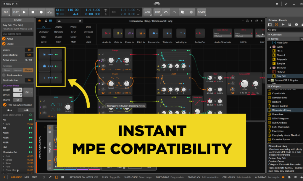 mpe compatibility in Bitwig Studio