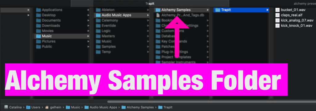 How to install Alchemy samples - folder structure