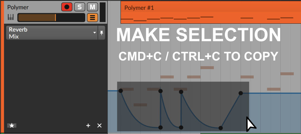 How to copy automation in Bitwig Studio